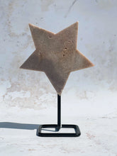 Load image into Gallery viewer, Pink Amethyst Star on Stand - IND140