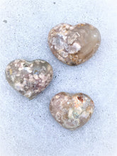 Load image into Gallery viewer, Flower Agate Hearts - Intuitively Selected