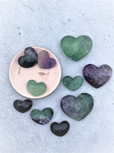 Load image into Gallery viewer, Fluorite Hearts - Intuitively Selected