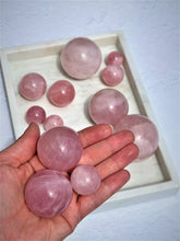 Load image into Gallery viewer, Rose Quartz Spheres - Intuitively Selected