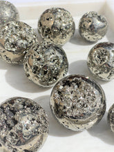 Load image into Gallery viewer, Pyrite Spheres - Intuitively Selected