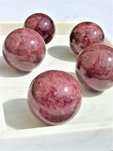 Load image into Gallery viewer, Strawberry Quartz Spheres - Intuitively Selected