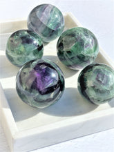 Load image into Gallery viewer, Fluorite Spheres (Rainbow) - Intuitively Selected