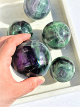 Load image into Gallery viewer, Fluorite Spheres (Rainbow) - Intuitively Selected