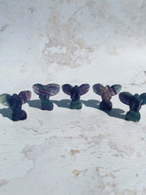 Load image into Gallery viewer, Mini Fluorite Goddess Body with Wings (Rainbow) - Intuitively Selected