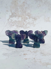 Load image into Gallery viewer, Mini Fluorite Goddess Body with Wings (Rainbow) - Intuitively Selected