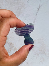 Load image into Gallery viewer, Mini Fluorite Goddess Body with Wings (Rainbow) - Intuitively Selected