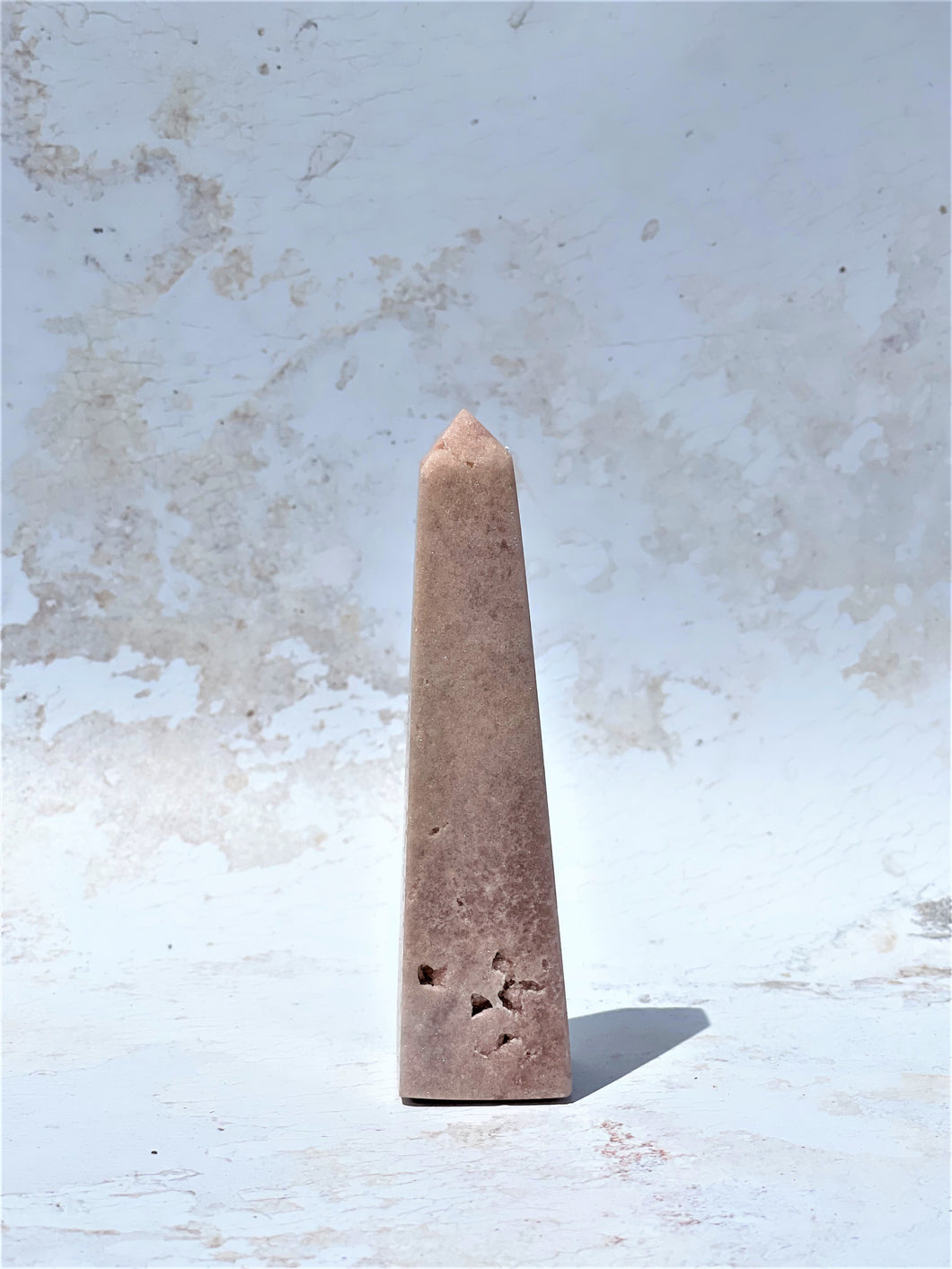 Pink Amethyst Obelisk - IND128