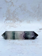 Load image into Gallery viewer, Fluorite Double Terminated Point (Rainbow) - IND136
