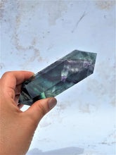 Load image into Gallery viewer, Fluorite Double Terminated Point (Rainbow) - IND171
