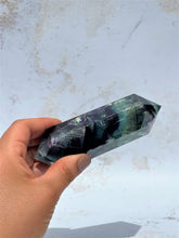 Load image into Gallery viewer, Fluorite Double Terminated Point (Rainbow) - IND171
