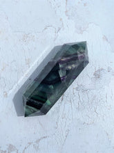 Load image into Gallery viewer, Fluorite Double Terminated Point (Rainbow) - IND171
