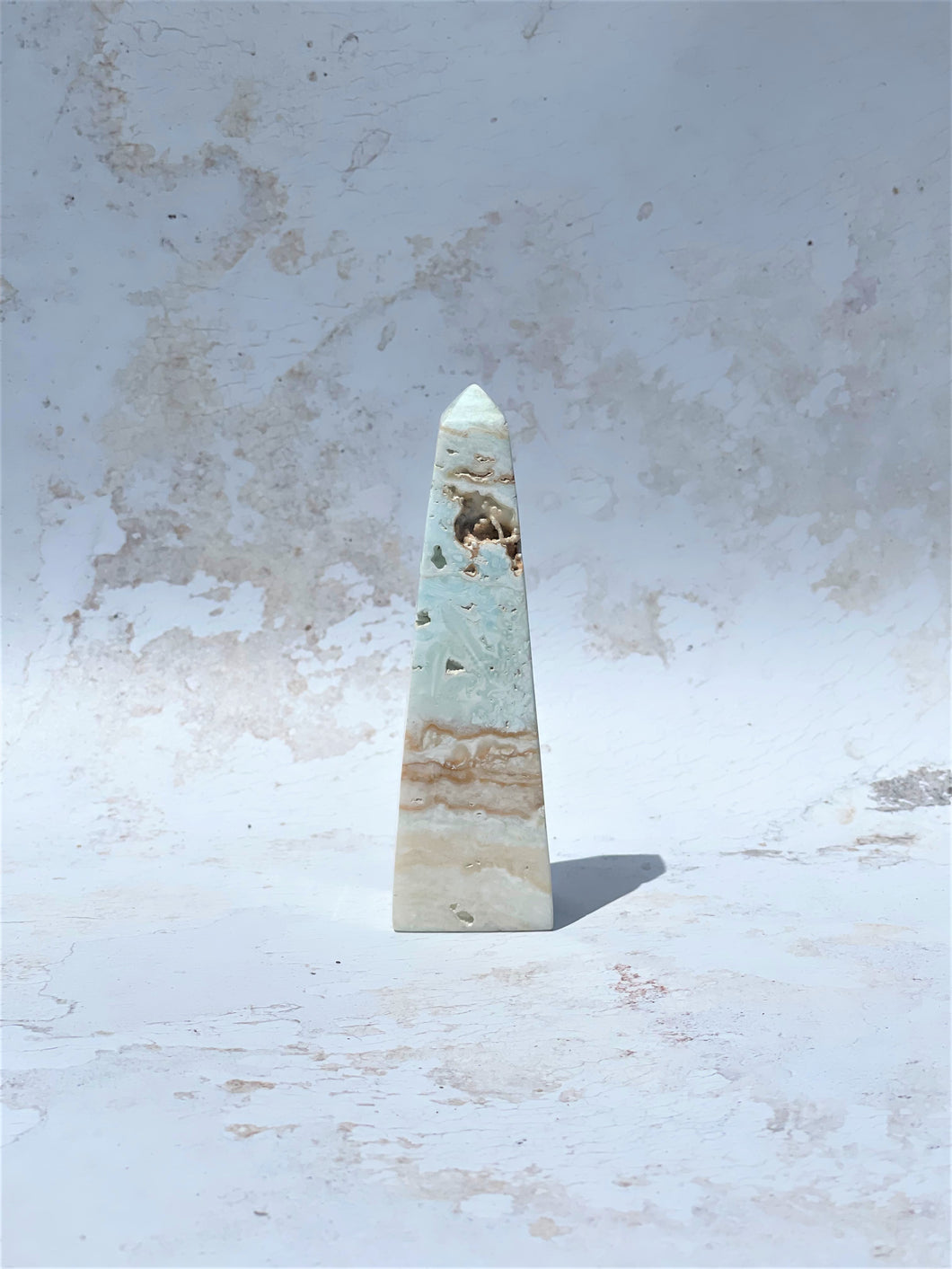 Caribbean Calcite Obelisk - IND181