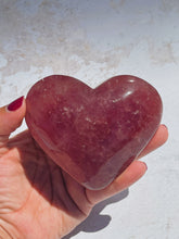 Load image into Gallery viewer, Strawberry Quartz Heart - IND187
