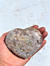 Load image into Gallery viewer, Flower Agate Heart - IND194
