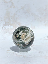 Load image into Gallery viewer, Moss Agate Sphere - IND211
