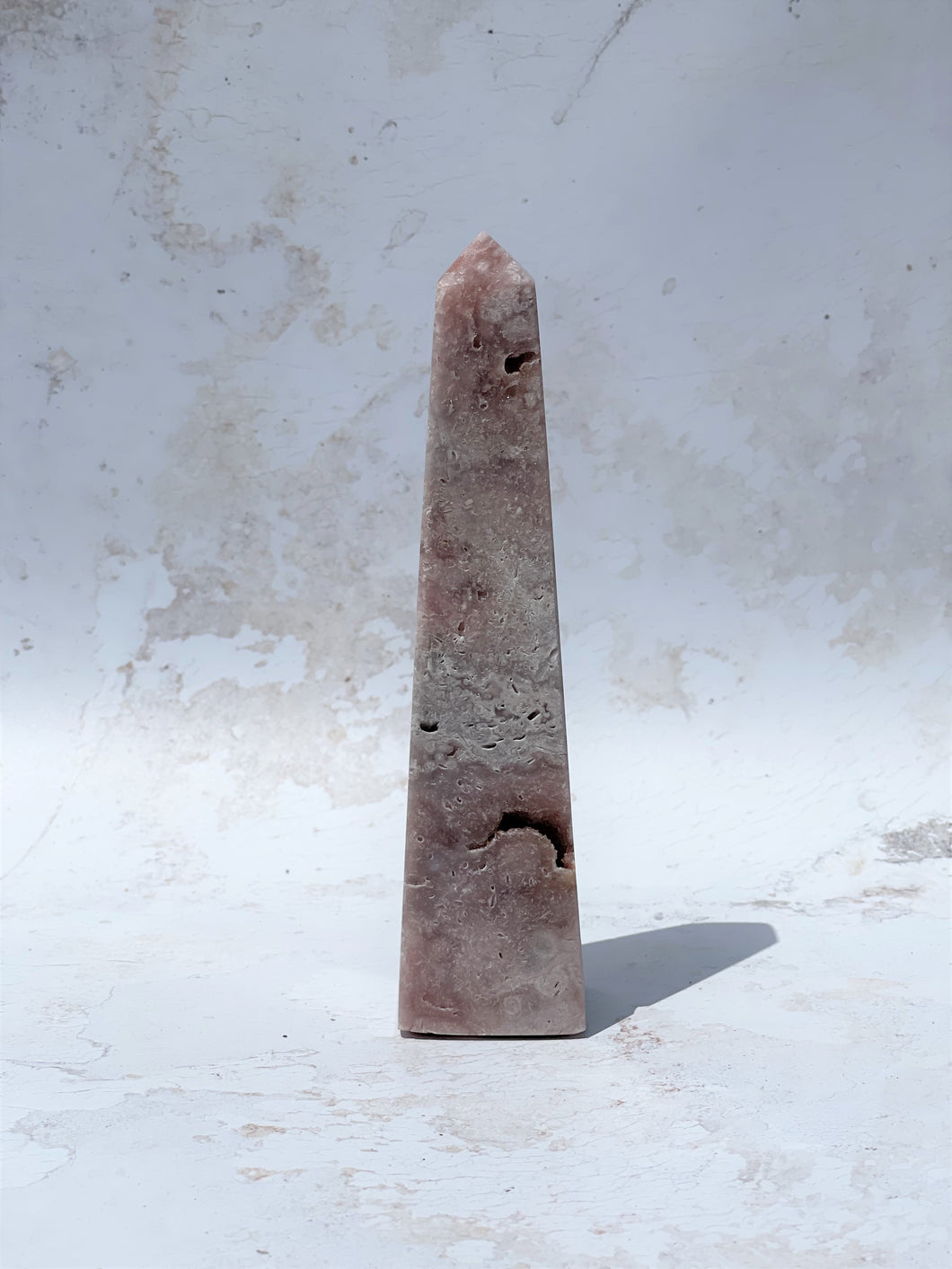 Pink Amethyst Obelisk - IND215