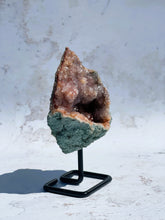 Load image into Gallery viewer, Pink Amethyst Geode on Stand - IND238
