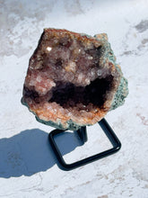 Load image into Gallery viewer, Pink Amethyst Geode on Stand - IND238
