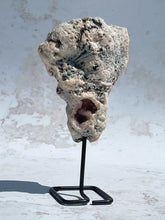 Load image into Gallery viewer, Mini Pink Amethyst Slab on Stand - IND027
