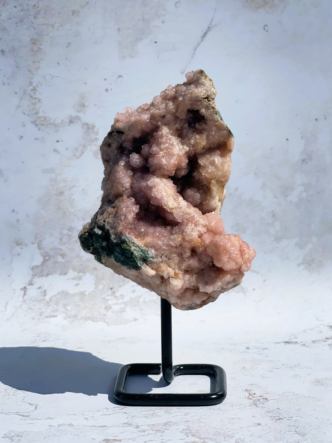 Pink Amethyst Geode on Stand - IND037