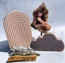Load image into Gallery viewer, Pink Amethyst Geode on Stand - IND037
