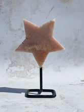 Load image into Gallery viewer, Pink Amethyst Star on Stand - IND039
