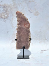 Load image into Gallery viewer, Pink Amethyst Slab on Stand - IND051

