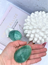Load image into Gallery viewer, Fluorite Palmstones (Green) - Intuitively Selected

