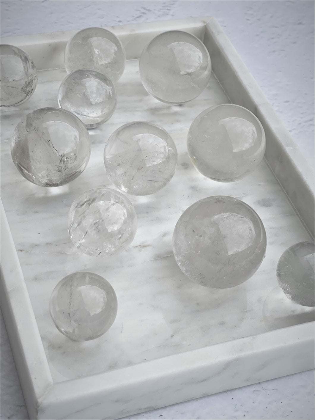 Clear Quartz Spheres - Intuitively Selected