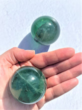 Load image into Gallery viewer, Fluorite Spheres (Green) - Intuitively Selected
