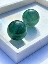 Load image into Gallery viewer, Fluorite Spheres (Green) - Intuitively Selected
