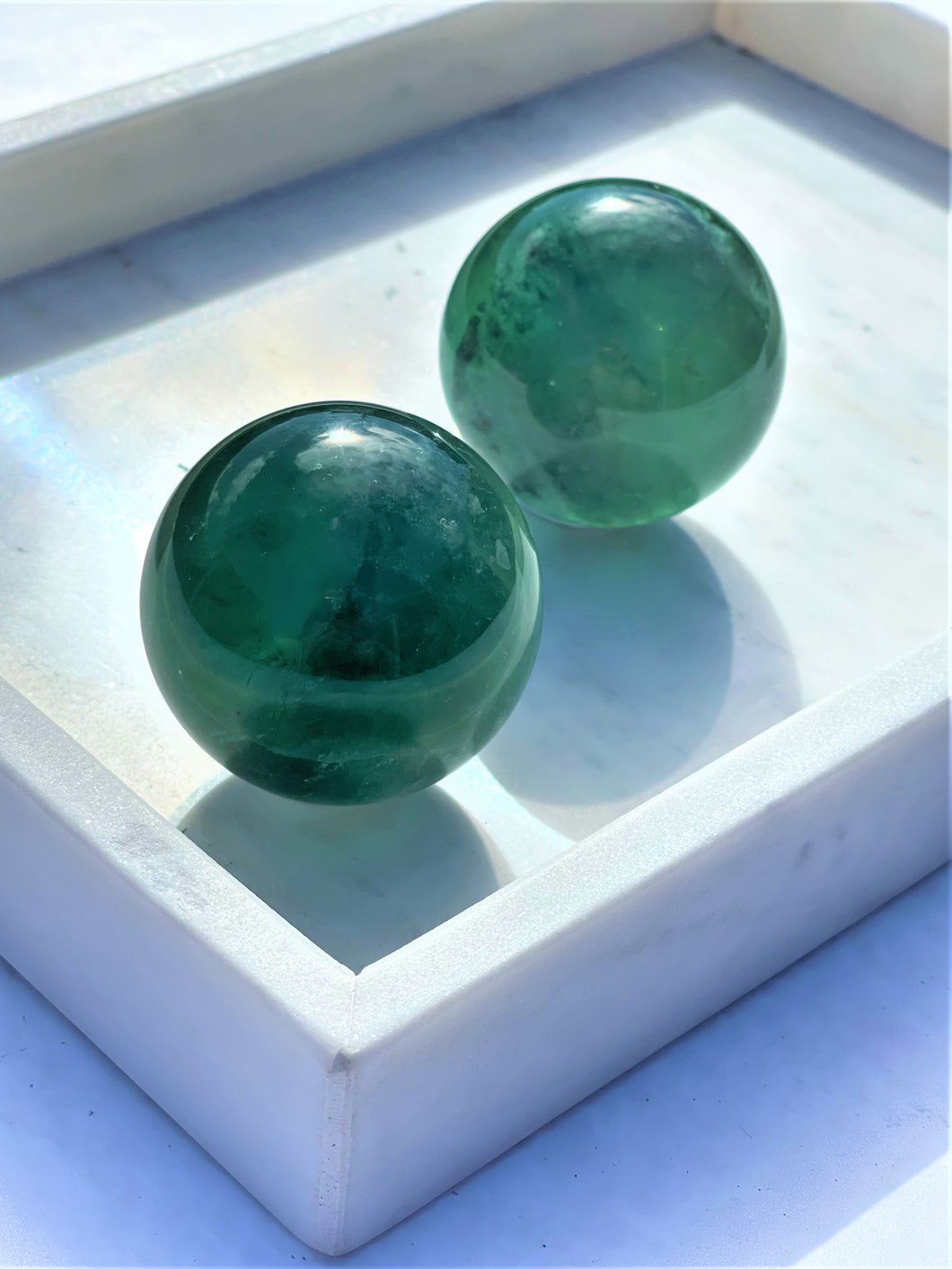 Fluorite Spheres (Green) - Intuitively Selected