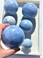 Load image into Gallery viewer, Blue Calcite Spheres - Intuitively Selected
