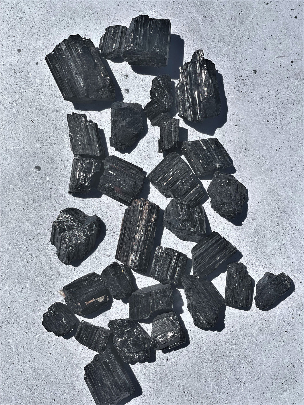 Black Tourmaline Roughs - Intuitively Selected