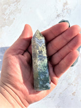 Load image into Gallery viewer, Moss Agate Points - Light Green - Intuitively Selected
