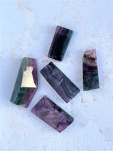 Load image into Gallery viewer, Fluorite Polished Roughs (Rainbow) - Intuitively Selected
