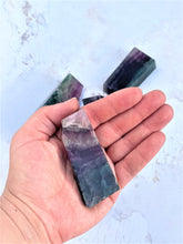 Load image into Gallery viewer, Fluorite Polished Roughs (Rainbow) - Intuitively Selected
