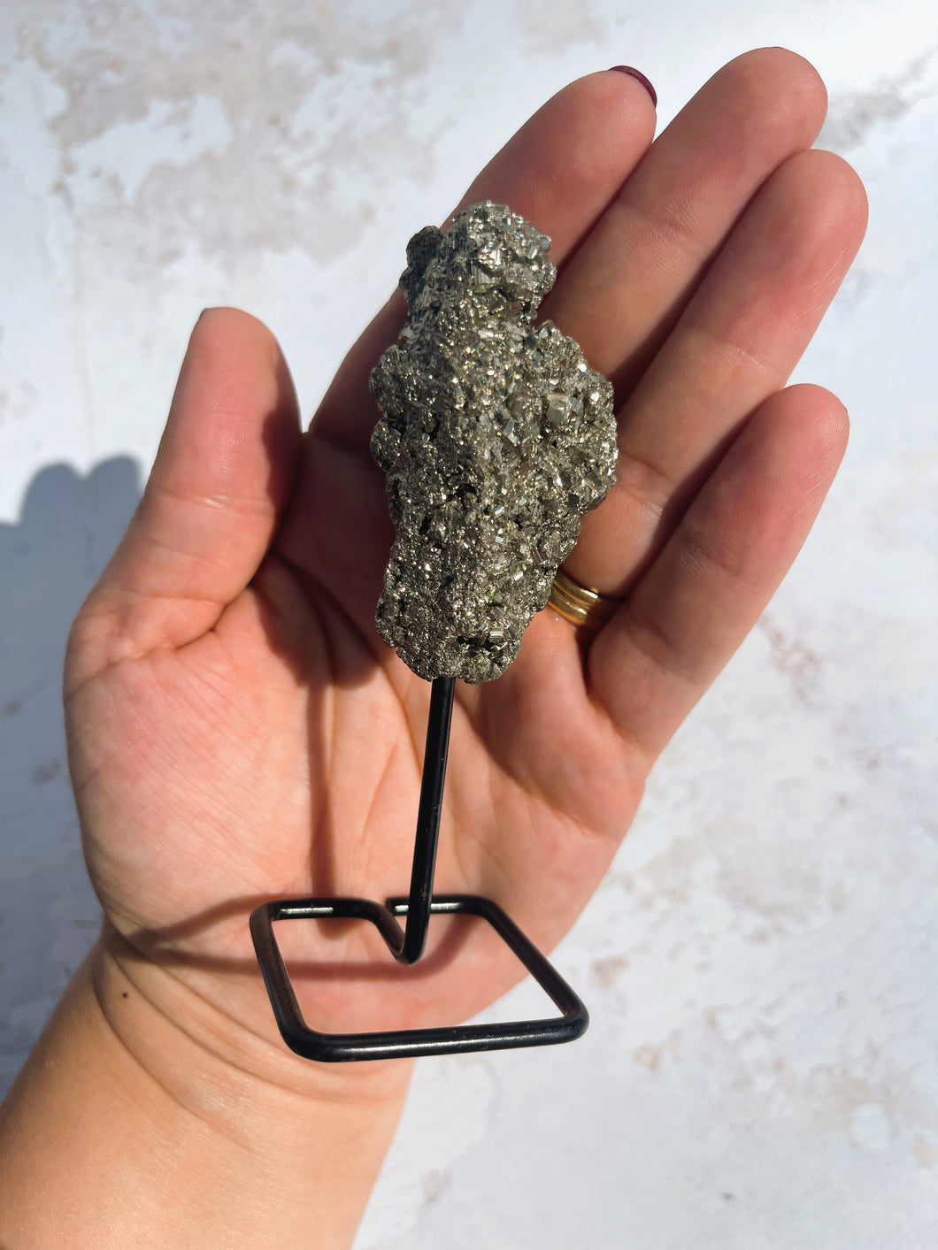 Mini Pyrite Rough on Stand - Intuitively Selected